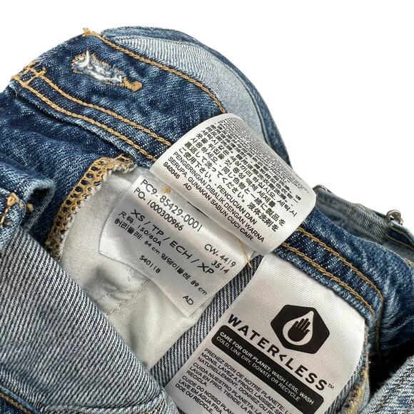 Levi's Norah Skirtall Dress Overall Mini Cotton Denim Blue Size XS - Picture 16 of 16